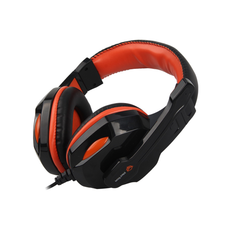 Scalable Noise-canceling Stereo Leather Wired Gaming Headset with Mic HP010